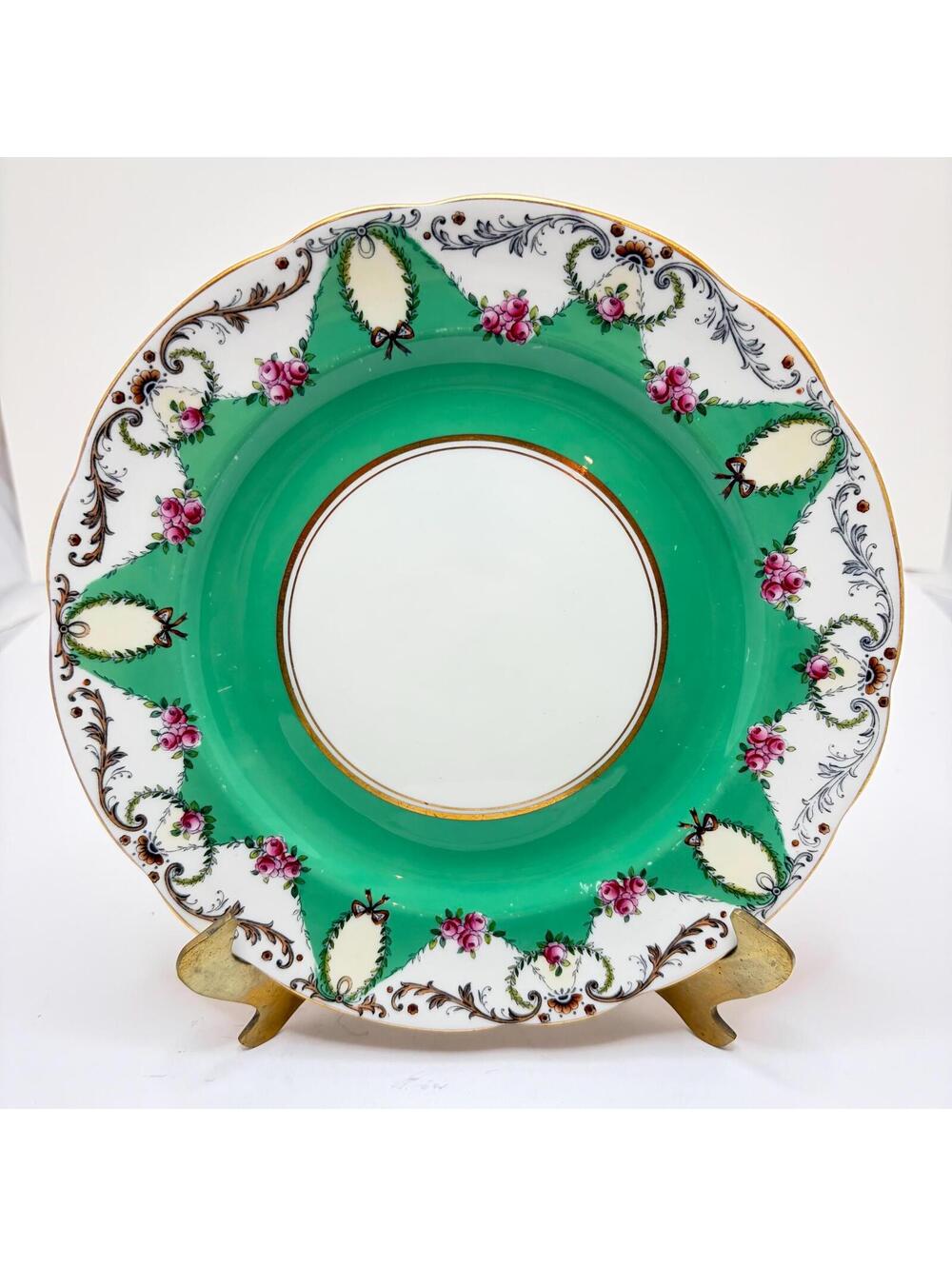 Antique Aynsley China Hand-Painted Cabinet Plate - Edwardian Era Circa 1905-1925